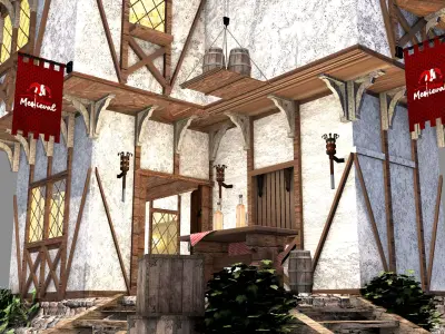 Medieval Tabern 3D model