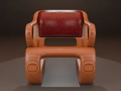 Woodys High Quality Chairs Colletion PBR 007 3D model