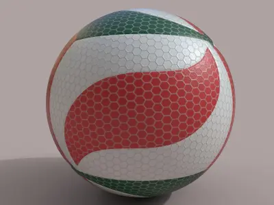 Japanese volleyball Molten Free 3D model
