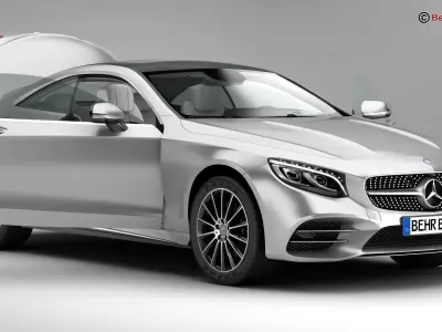 Mercedes S Class Coupe AMG Line 2018  3D model