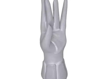 Concrete Hand Stand 3D model