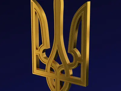 Ukraine State Emblem M 5 3D model