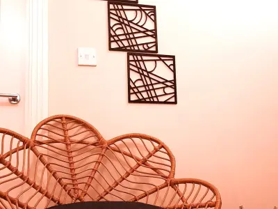 Wall Decor Lines and Arches 3D  Wall Art Set of 4 3D model