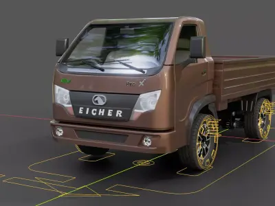 Eicher Pro X EV Pickup Truck 3D model