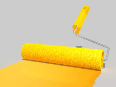 Paint Roller 3D model