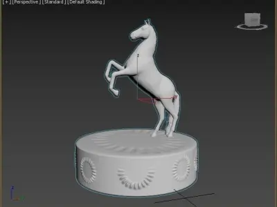 Horse figure 3D print model