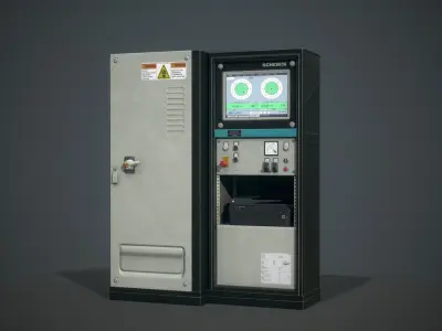 Control panel Low-poly 3D model