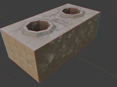 The boring company - Brick PBR 2K Textures Low-poly 3D model