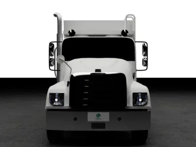 Volumetric Concrete Mixer Truck 3D Model  3D model