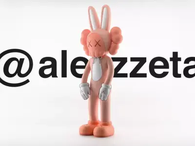 Kaws Accomplice Rabbit Bunny Textured Low-poly 3D model