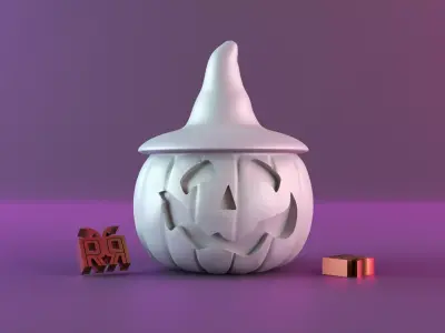 Halloween pumpkin decor 3D print model get