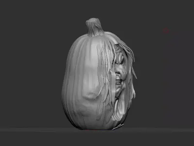 Realistic Halloween Pumpkin Decoration - Jack O Lantern 3D print model