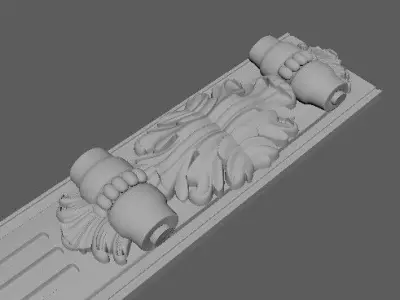 Central decor ornament for furniture 3D model 767