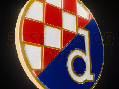 Dinamo Zagreb logo - Cinematic - 3D print 3D model