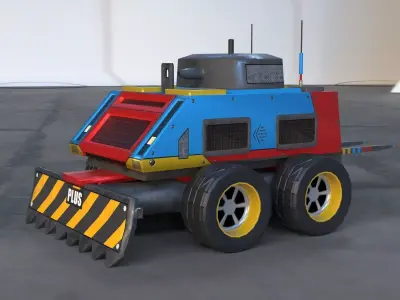 Battle Bot - Carbide Plus Low-poly 3D model