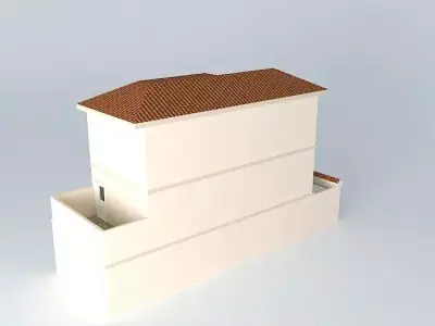 Townhouse luxury and elegant Free 3D model