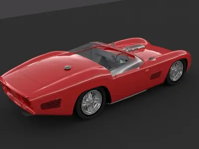 1961 Ferrari 250 TRi61 Spyder Fantuzzi 3D model