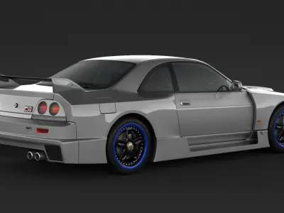 Nissan Skyline GT-R LM R33 3D model