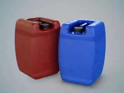 25L Gallon Low-poly 3D model