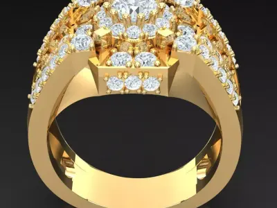 Luxury Men Rings Designs 4MR017 3D print model