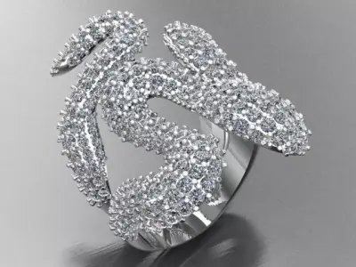 twist ring 3D print model