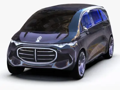 Mercedes Vision V Concept 2026 Low-poly 3D model
