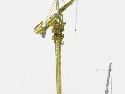 Tower Crane 3D model