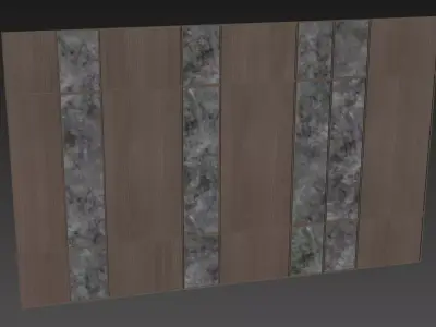 Decorative V77 Wall Panels 3D model