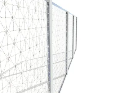 Low Poly Modular Fence 13 Low-poly 3D model