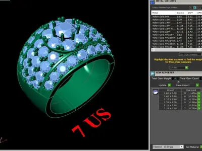 Luxury Men Rings Designs 6MR059 3D print model