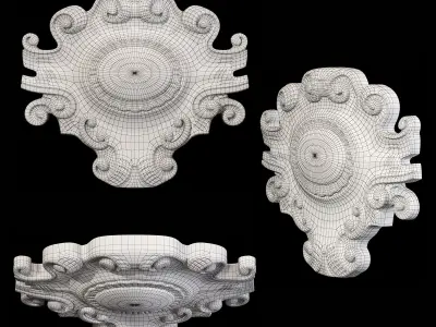 Classic carved 061 3D model