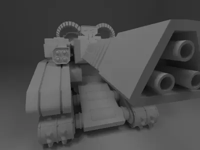 torreta tanke  Free 3D model