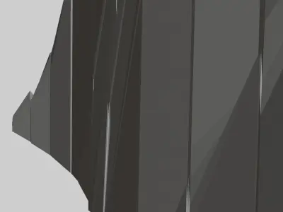 Peak Structure Low-poly 3D model