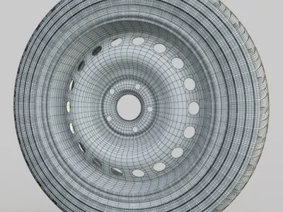 10 high detailed Car Wheels 3D model