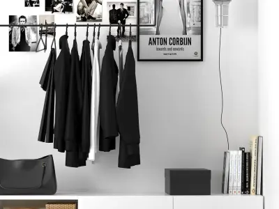  clothes on a hanger 3D model