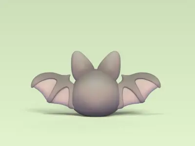 Cute Little Bat 3D print model