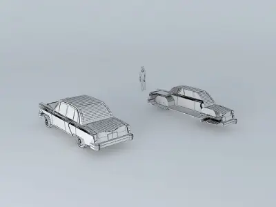50s car 1 Free 3D model