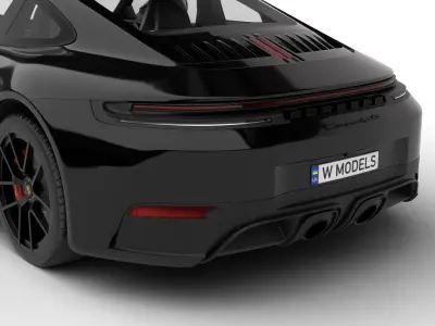 Porsche 911 Carrera 4GTS 2025 3d model 3D model