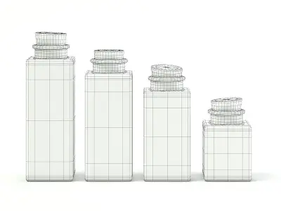 Spice Containers 3D model