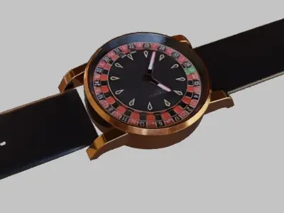 Jacob and Co Casino Tourbillion Watch Luxury Low-poly 3D model