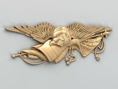 Coat of arms American Eagle 3D model