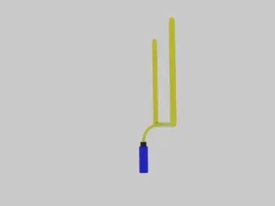  Superbowl Pole Low-poly 3D model
