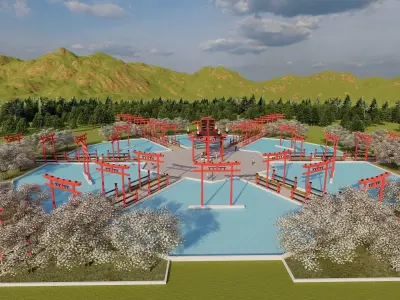 JAPANESE TEMPLE 3D model