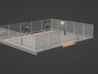 Basketball Stadium - Toronto Raptors Low-poly 3D model