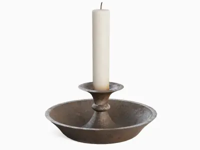 Candle Holder 02 Low-poly 3D model purchase