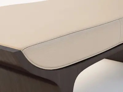 Detail Laurel Bench Ottoman 3D model