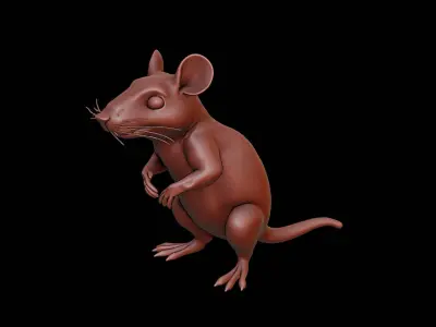 Rat Animal Sculpture 3D print model purchase