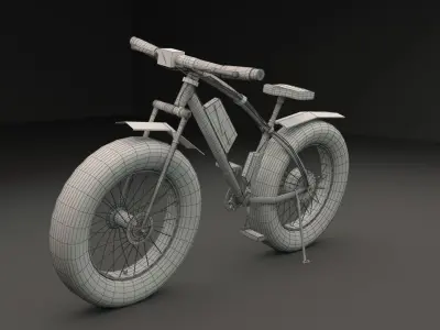 Bicycle fat bike 3D model