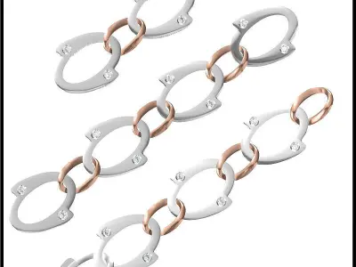 Bracelet - 7 chain 3D print model