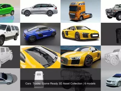  Cars  Trucks  Game Ready 3D Asset Collection 3D Model Pack